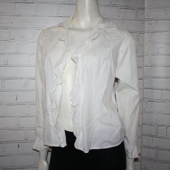 🤍✨ Solutions New York · White Blouse · Size S - Picture 1 of 5
